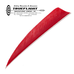 Trueflight Feathers - 4" Shield RW fl. pink