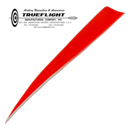 Trueflight Feathers - 5" Shield RW fl. white