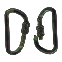 Mil-Tec - Tactical Karabiner Woodland 60mm