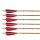 CrossX - Madera Pfeil mit Naturbefiederung 6 Stück 500