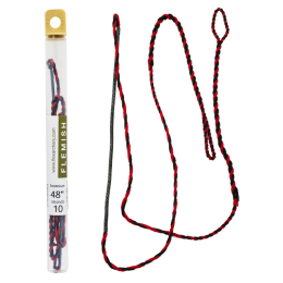 Flex - Sehne B50 Flämisch Spleiss Recurve 60" schwarz - weiß 16