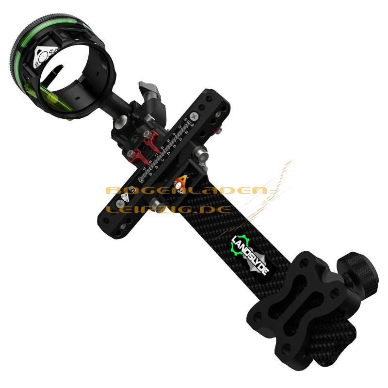 Archery Equipment | Axcel LANDSLYDE Plus Carbon Pro Slider Sight AVX-41 Scope Ranger DBL Pin.010