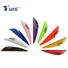 Jet6 Archery Vanes - Jet6 Vanes 2,5" 50 Stück RH weiß