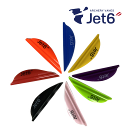 Jet6 Archery Vanes - Jet6 Vanes 2,5" 50 Stück LH schwarz