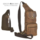 GREENBURRY - Crossbody Bag Leder 26x34cm Vintage