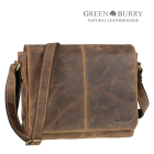 GREENBURRY - Umhängetasche Leder 35x27cm...