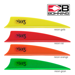 Bohning - Vane X3 2,25" neon rot