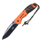 Herbertz - Einhandmesser, orange/Paracord