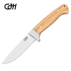 Herbertz - Gürtelmesser, Olivenholz mit Lederscheide