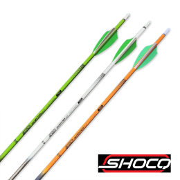 Shocq - Pfeil Inceptor, Kunststoffbefiederung (lose Spitze) 6Stück 1200 grün