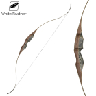 White Feather - Jagdbogen Lapwing Black 60"