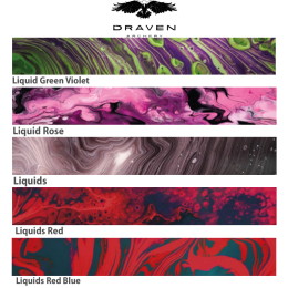 Draven Archery - Wraps Modern L-S L Liquids Red