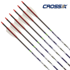CrossX - Raptor Pfeil mit Naturbefiederung 6 Stück