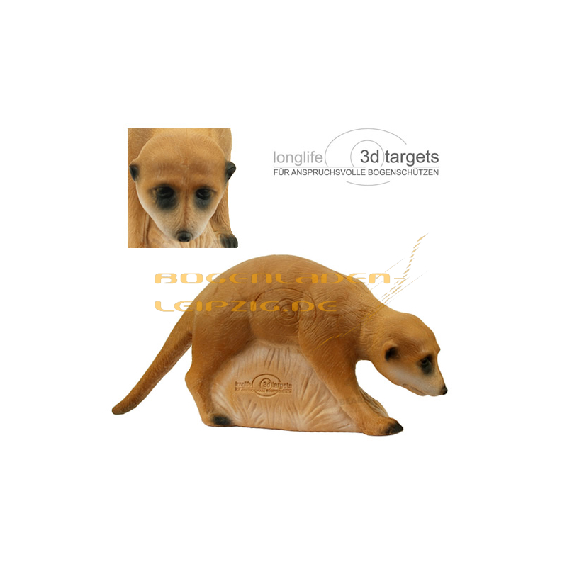 LongLife 3D Erdmännchen Figur - Stehend, Ca. 38 Cm Hoch, Aus Detailreichem Schaumstoff